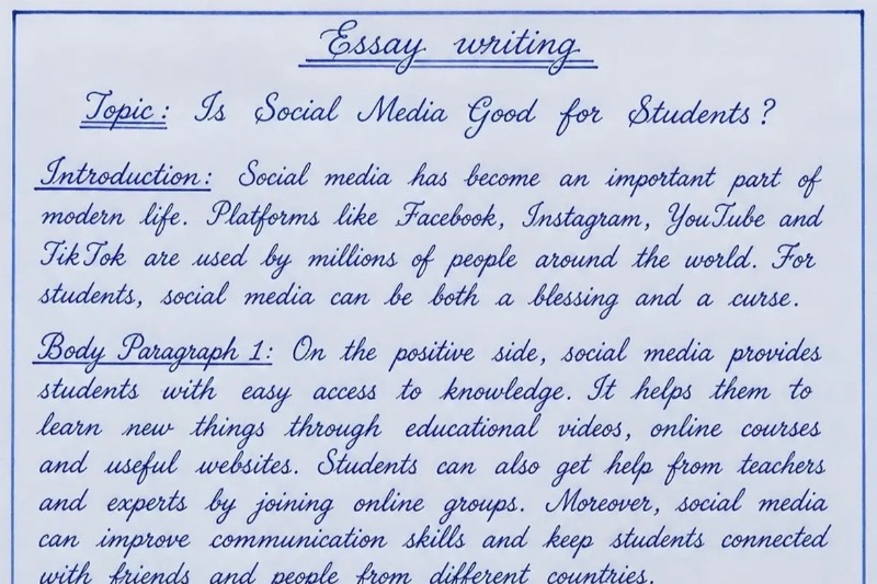 Handwriting Sample