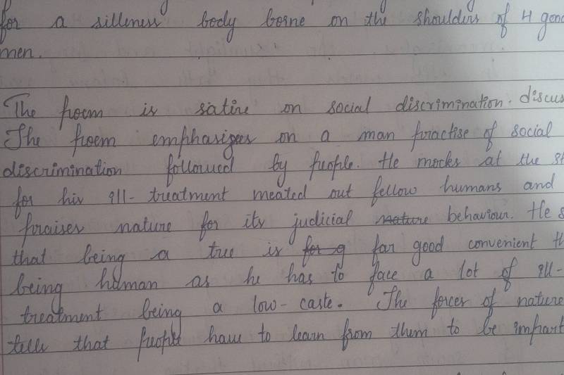 Handwriting Sample