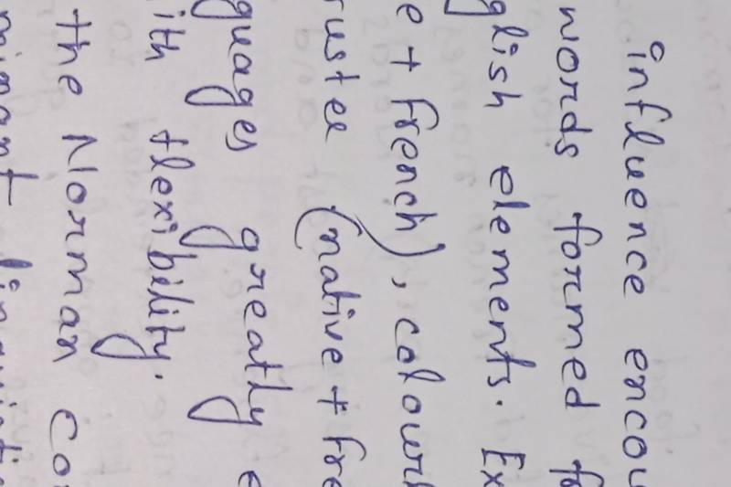 Handwriting Sample