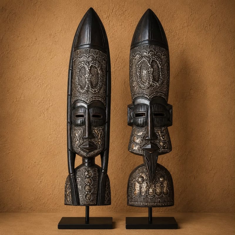Twin Ancestral Guardian Masks