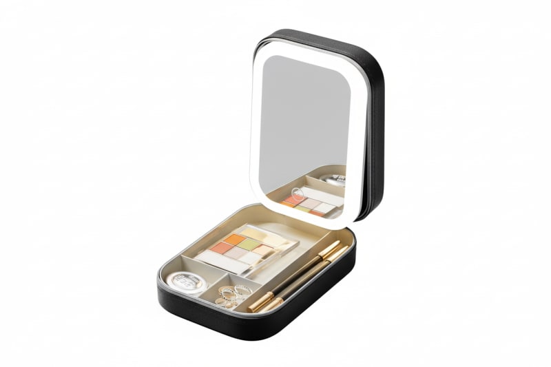 Beige LED Makeup Mirror