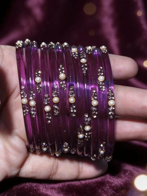 Kacher Churi — Traditional Glass Bangles Set