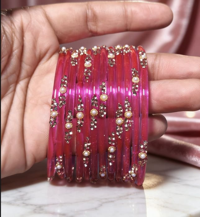 Kacher Churi — Traditional Glass Bangles Set