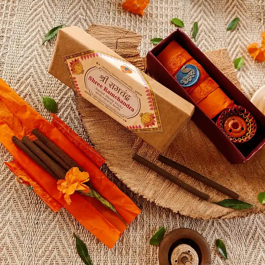 Shree Ramchandra dhoop is made using years-old sandalwood oil, sandalwood bark, and powder. Do not miss this chance to savour the most wonderful sandalwood dhoop stick ever made. Only pure incense can offer such gifts to the world due to its unique connections and traditional hand-made work. Breathe in the warm, powdery, woodsy aroma to begin your day with certainty.