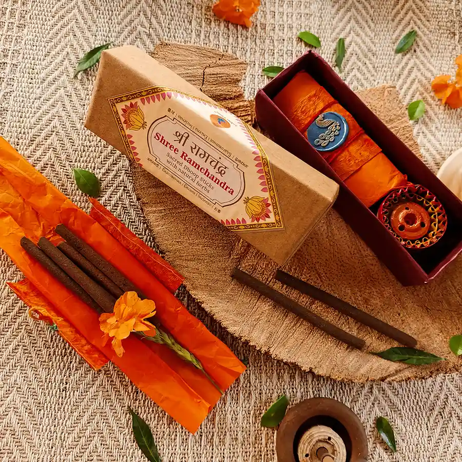 Shree Ramchandra dhoop is made using years-old sandalwood oil, sandalwood bark, and powder. Do not miss this chance to savour the most wonderful sandalwood dhoop stick ever made. Only pure incense can offer such gifts to the world due to its unique connections and traditional hand-made work. Breathe in the warm, powdery, woodsy aroma to begin your day with certainty.