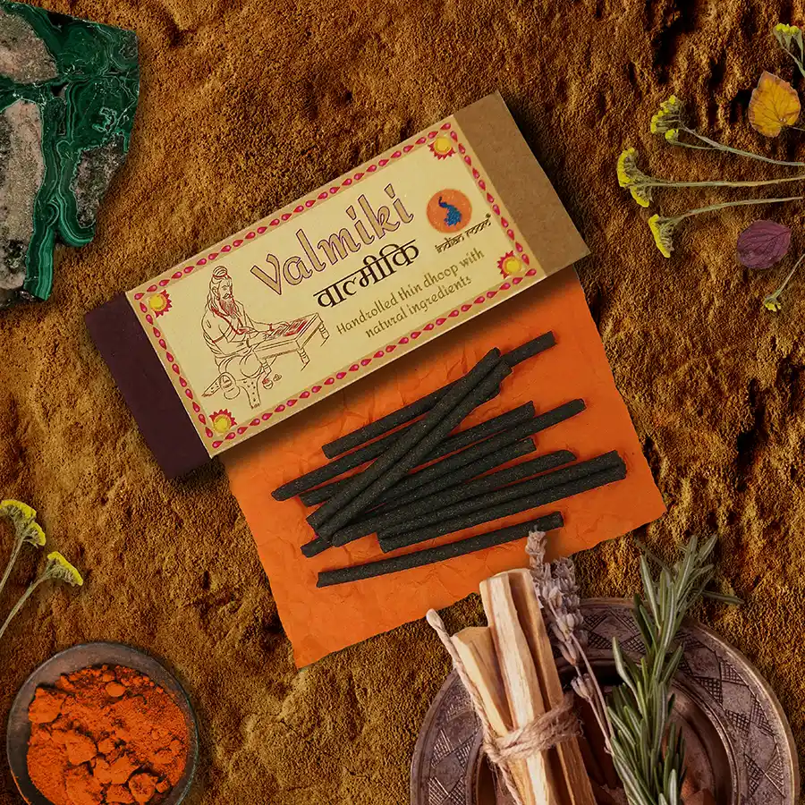 Night Jasmine Incense “Valmiki” Hand rolled with natural herbs, resins and flowers