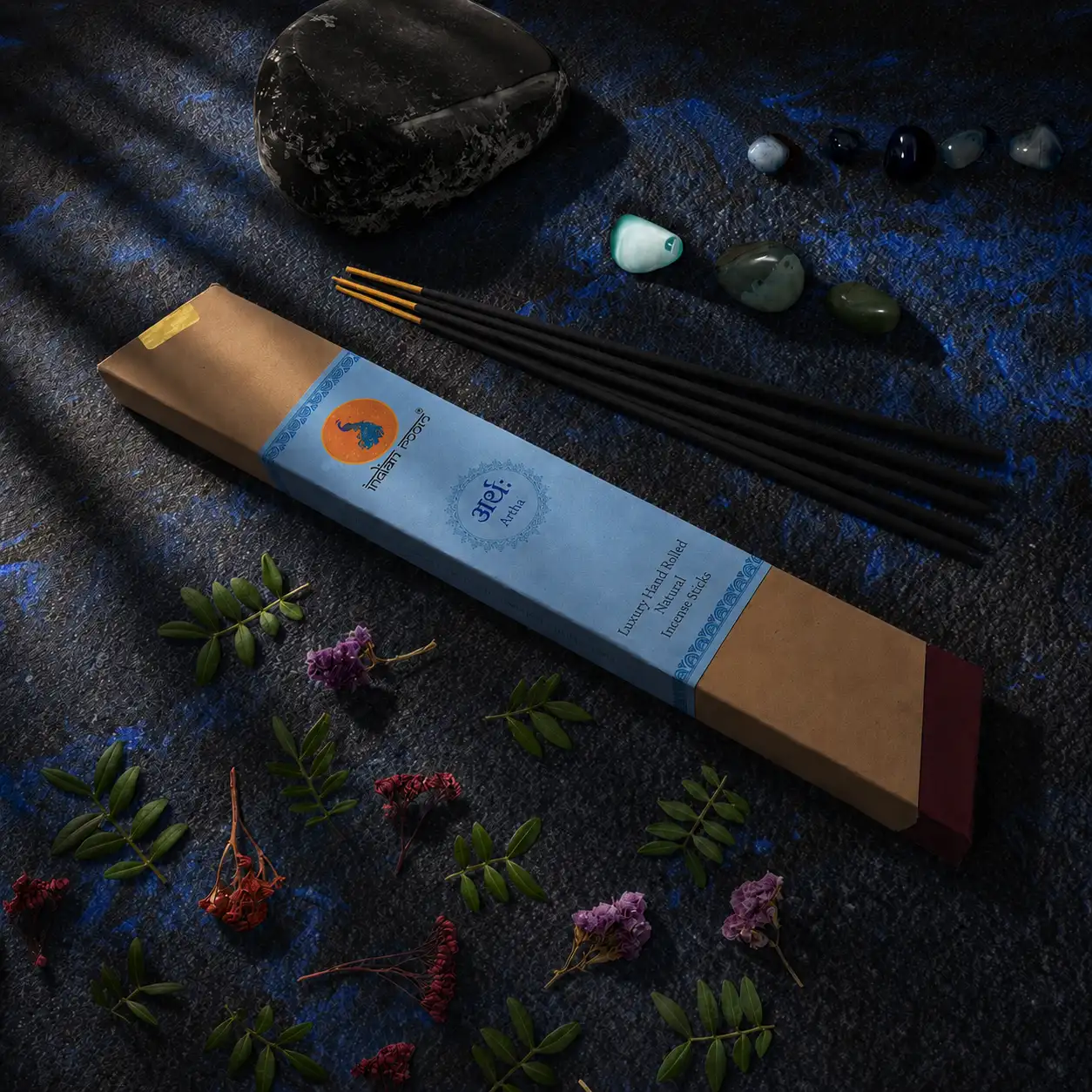 "Artha" Vedic Blend of Eight Sacred Ingredients - Natural Hand Rolled Incense Sticks