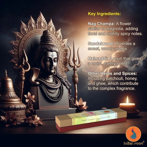 "SHIVA" Hand-Rolled Natural Incense Sticks