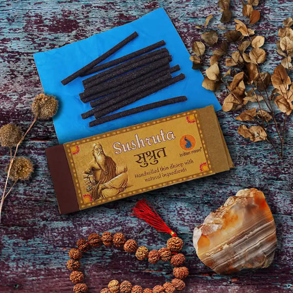 Amber Kasturi “Sushruta” Hand rolled incense with natural herbs