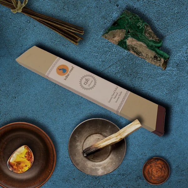 Vetiver Incense - "Dharma" Hand Rolled Incense. Known for its earthy and woody aroma, Vetiver has ability to soothe the senses & promote relaxation.