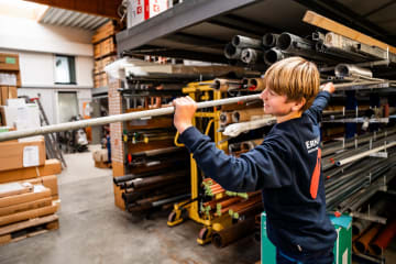 Azubi bei der Arbeit