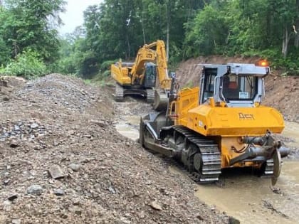 Работы по ликвидации последствий паводков в Приморье продолжаются