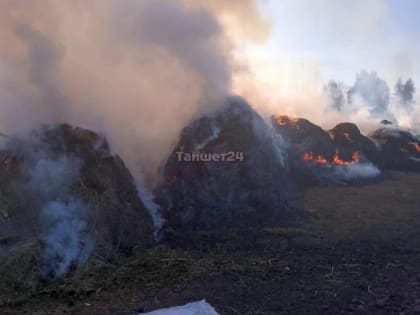 В Тайшете горела стайка, в Бирюсе – сено