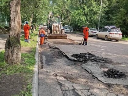 Последствия сильного дождя в Иркутске