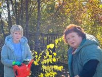 29 сентября 2023 года заместители председателя суда Шнитова Н.В. и Рупакова Е.В. приняли участие в акции по посадке деревьев