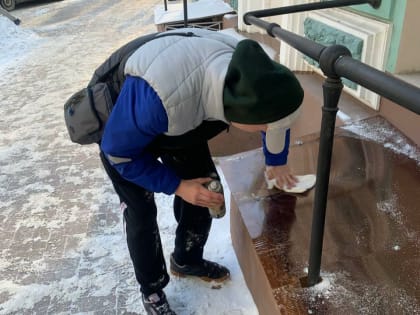 Хулигана обязали ликвидировать нанесенный им теггинг в Иркутске