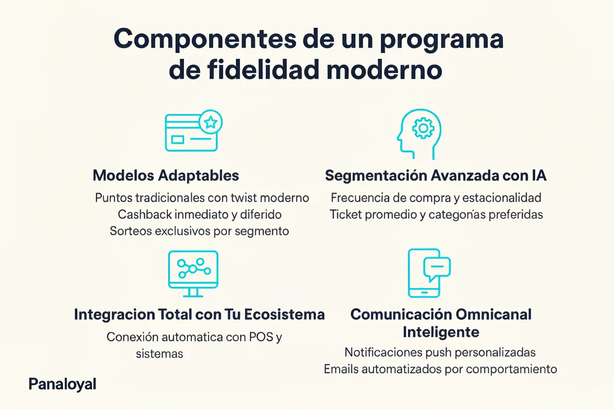 Componentes de un programa de fidelidad moderno