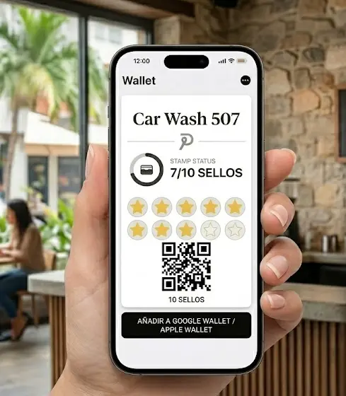 Tarjeta de lealtad digital Panaloyal en Apple Wallet y Google Wallet