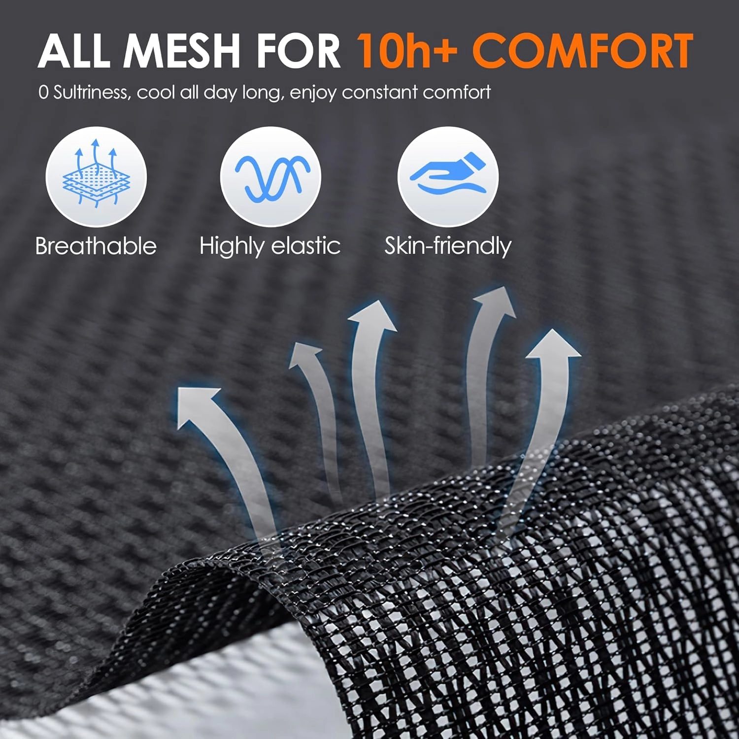 Ergonomic Mesh Office Chair - Front View