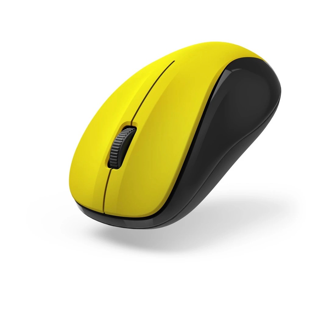 Hama "MW-300 V2" Optical 3-Button Wireless Mouse, Quiet, USB Receiver - Yellow