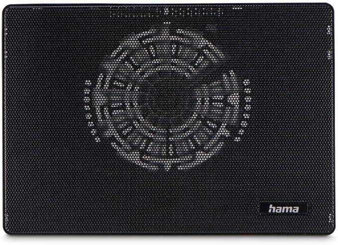 Hama Slim Ultra Slim Quiet Lightweight Laptop Cooler - 15.6" (40cm) - Black