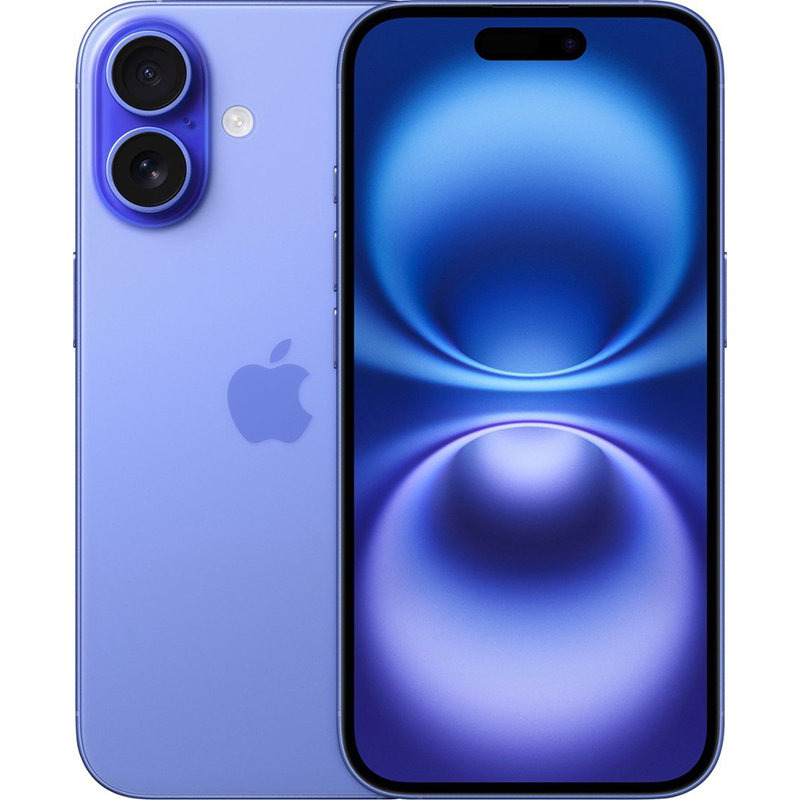 iPhone 16: 6.1'' - 8GB RAM - 128GB ROM - Ultramarine + FREE (Cover + Screen Protector )