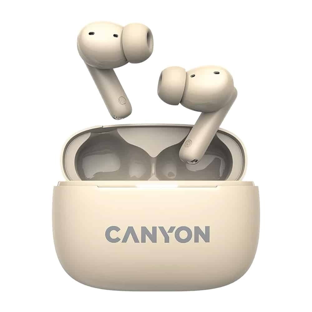Canyon Noise Cancelling Earbuds TWS10 ANC Beige 