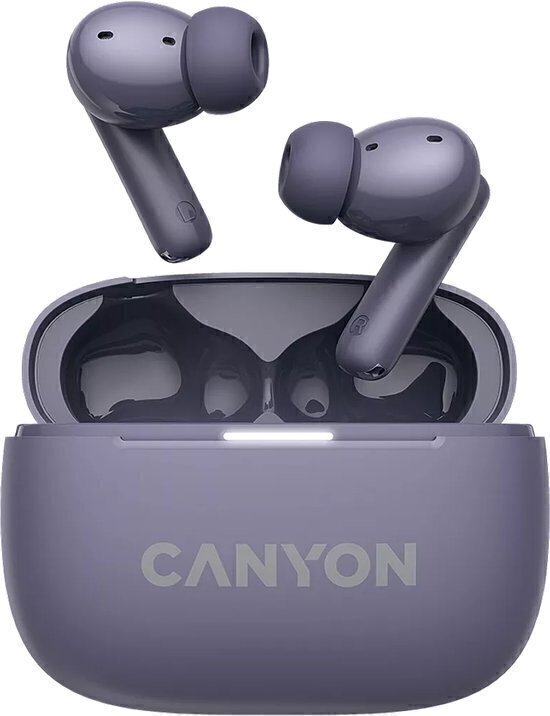 Canyon Noise Cancelling Earbuds TWS10 ANC Purple