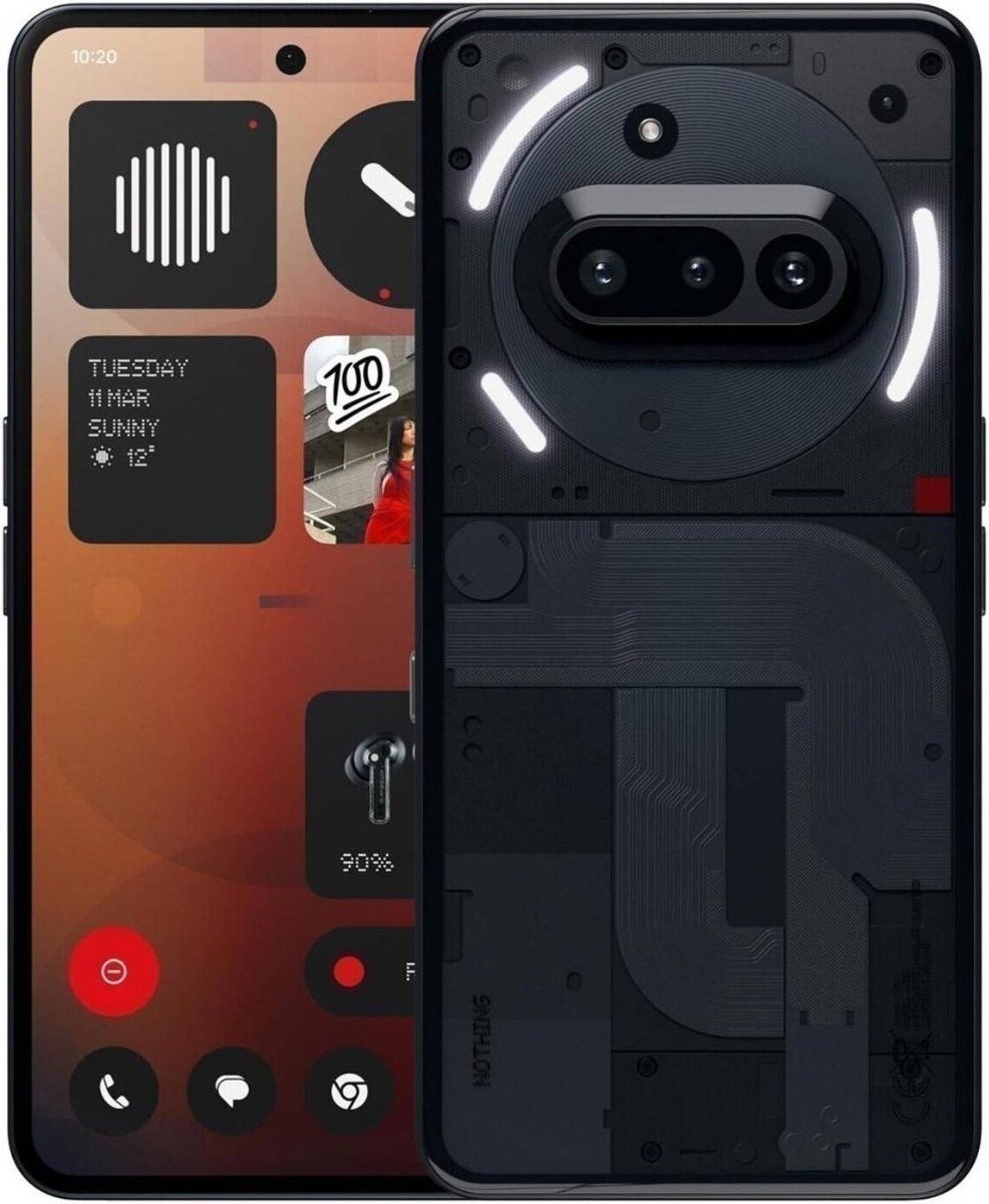 Nothing Phone 3A: 6.77"- 8GB RAM- 128GB ROM-Dual SIM- Black