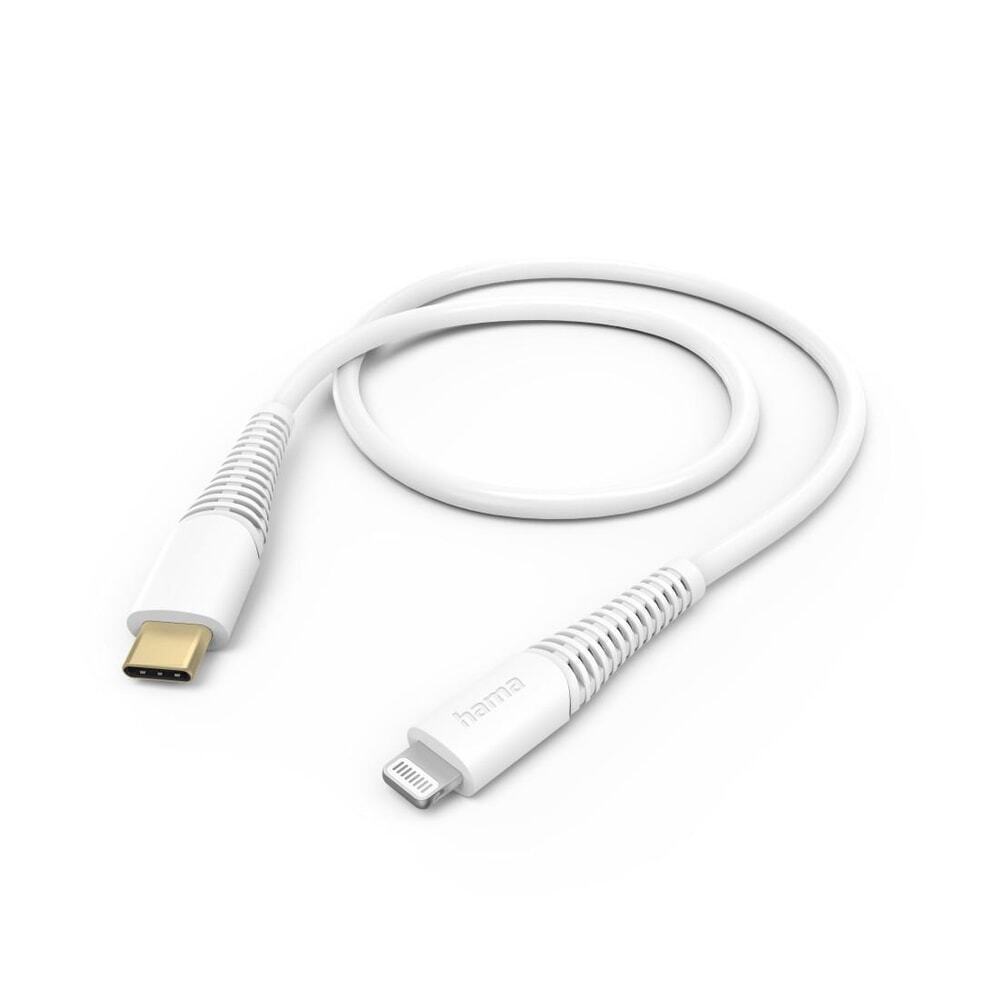 Hama data cable usb c to lightning 1.5m white (201603)