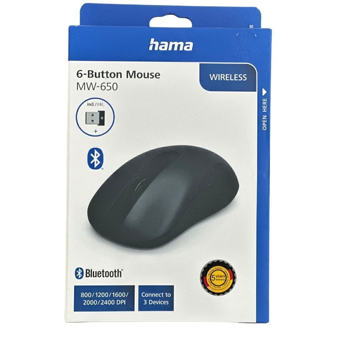 Hama 6-button multi-device mouse mw-650 (182617)