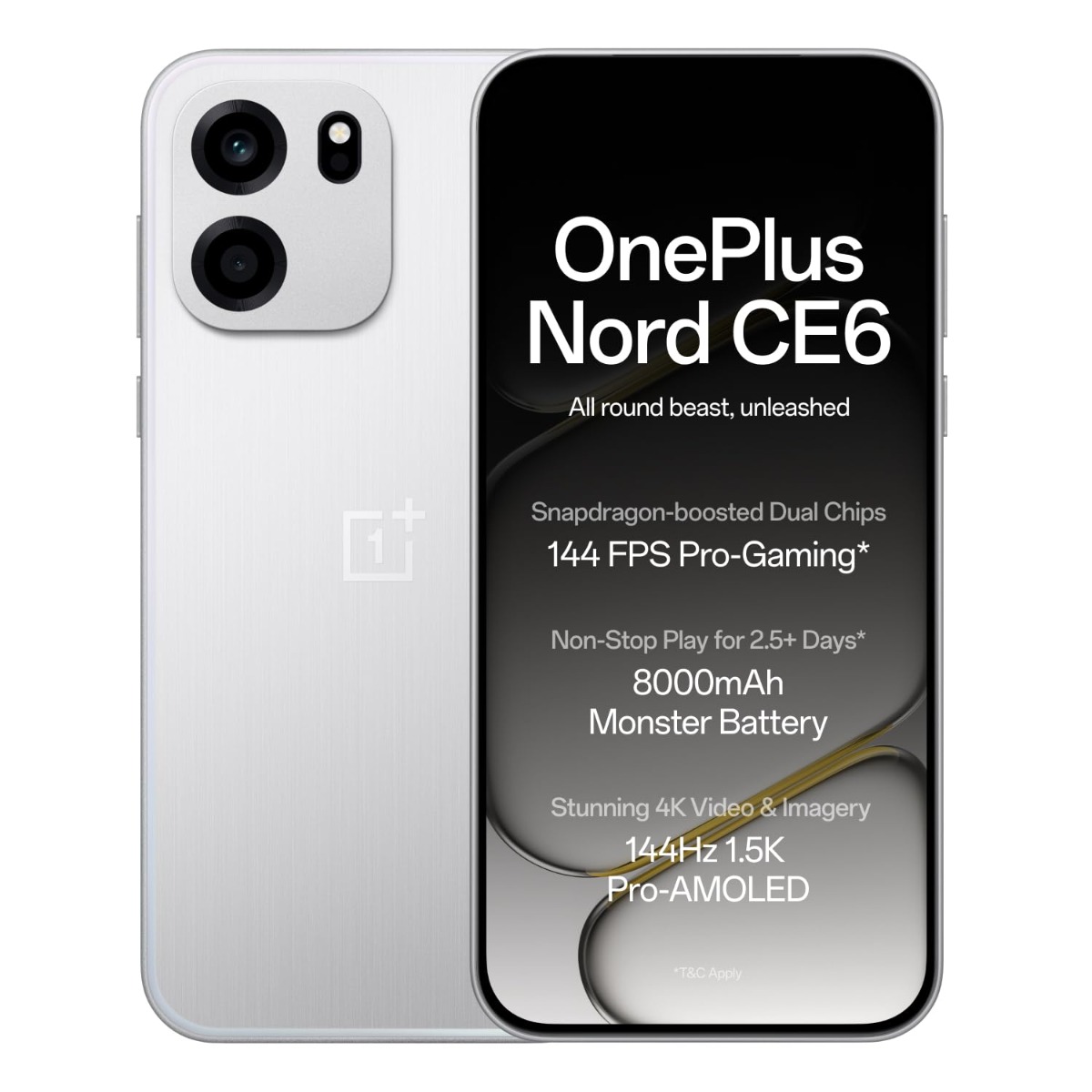 OnePlus Nord CE6: 6.78'' - 8GB RAM - 256GB ROM - Dual SIM - Pearl