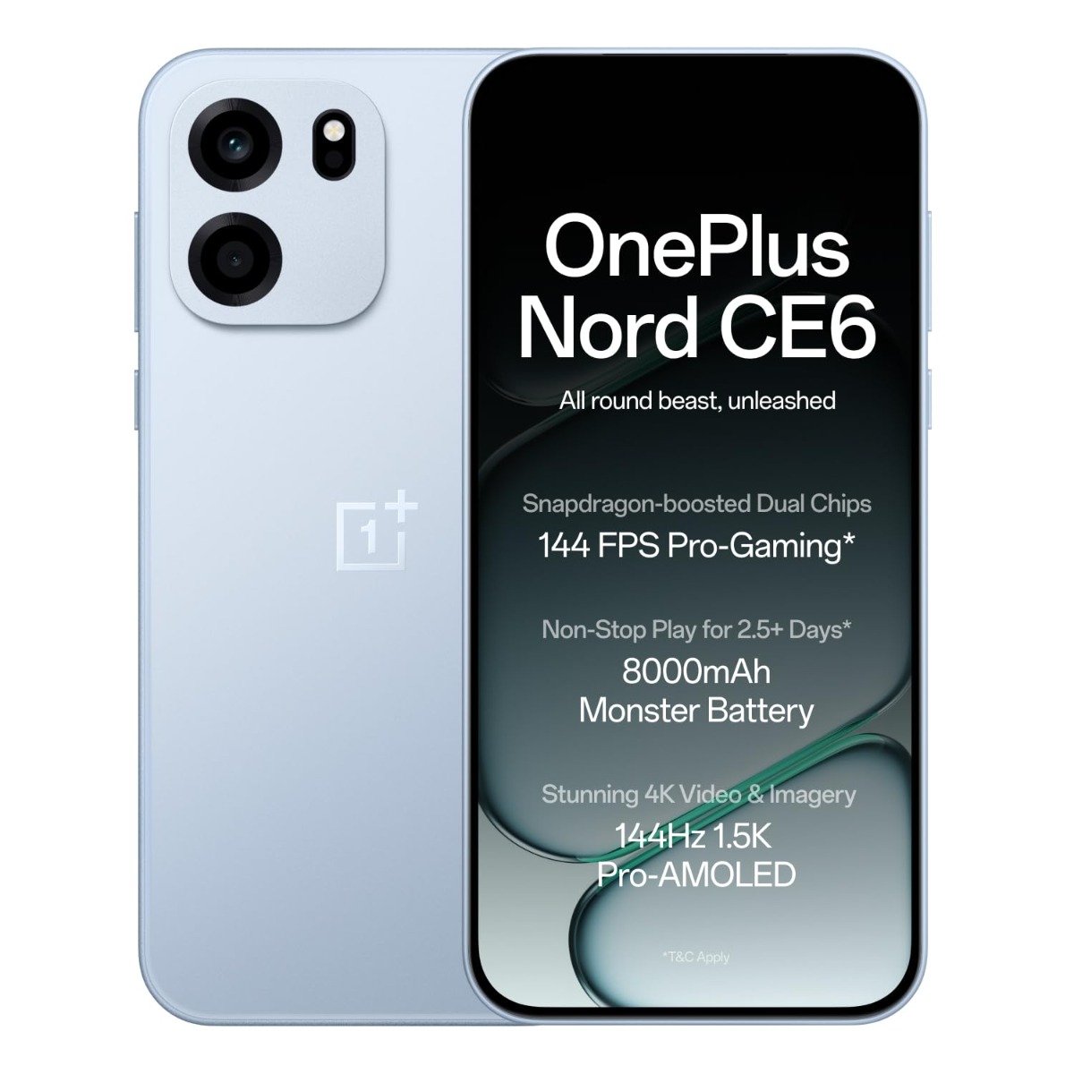 OnePlus Nord CE6: 6.78'' - 8GB RAM - 256GB ROM - Dual SIM - Blue