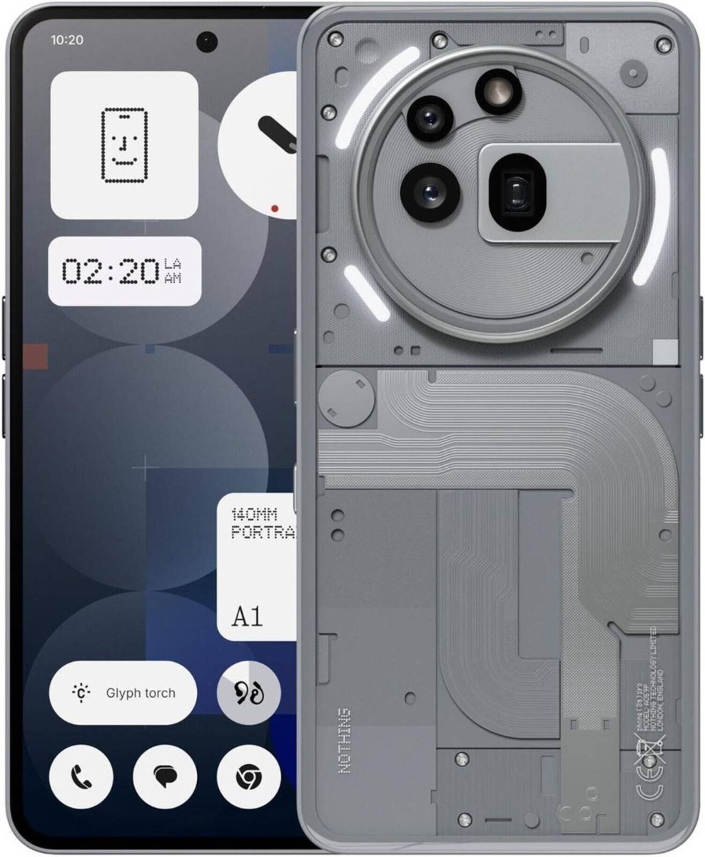 Nothing Phone 3A Pro :6.77" 12GB RAM- 256GB ROM-Dual SIM- Grey
