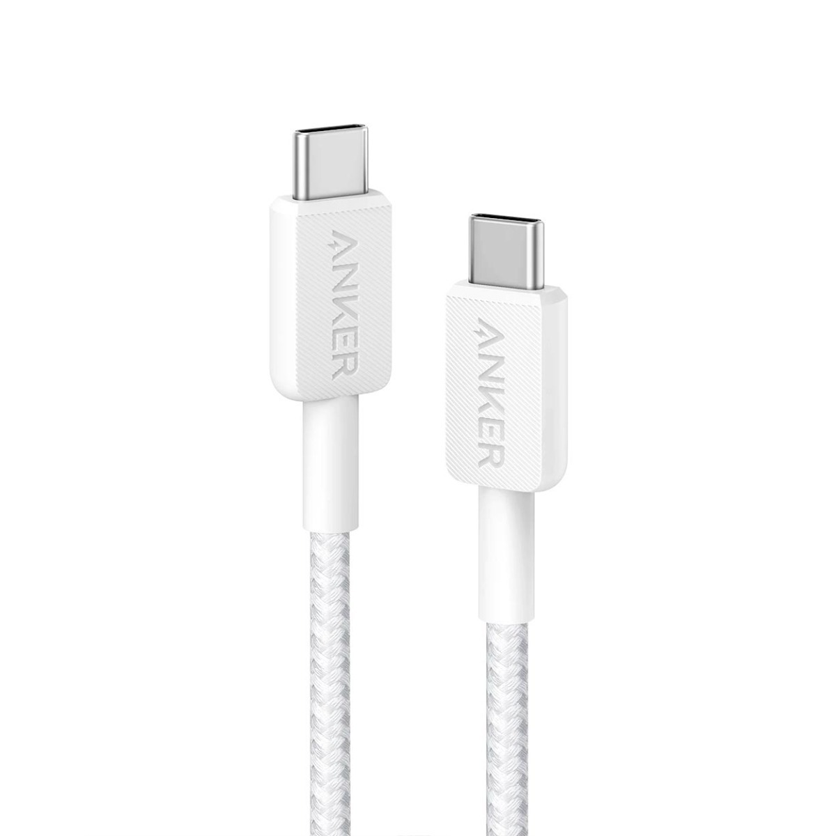 Anker 322 Usb-C To Usb-C Cable (6Ft Braided) White(A81F6H21)