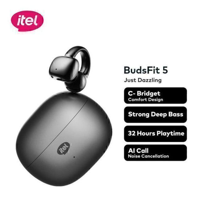 Itel Buds Fit 5 Earbud C-Bridge Design