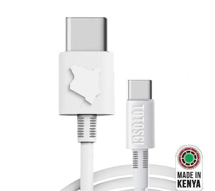 TOTOSCI C-C Cable White: Made in Kenya