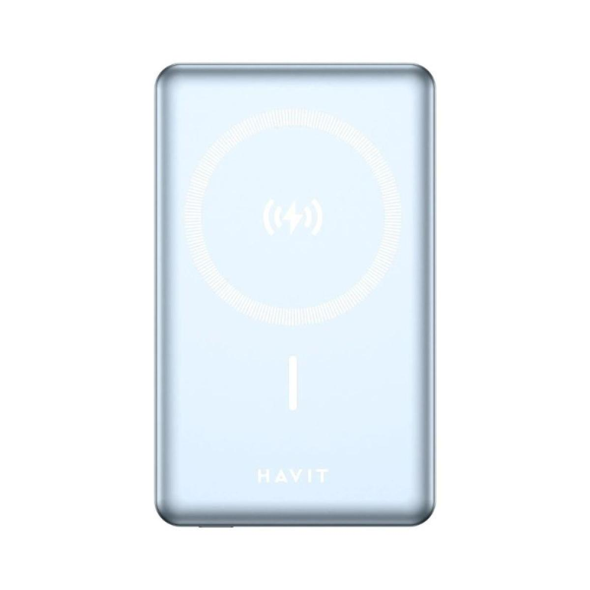 Havit 10,000Mah 15W Wireless Magsafe Powerbank -PB5203 (Blue)