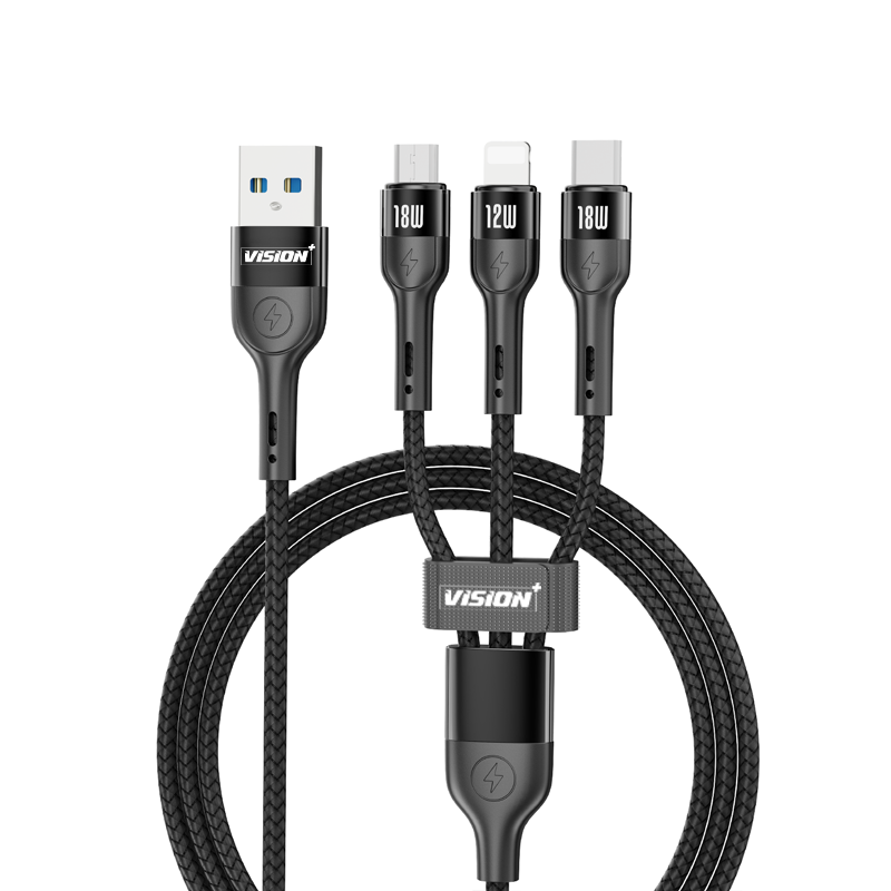 Vision Plus 3 In 1 Cable 1m