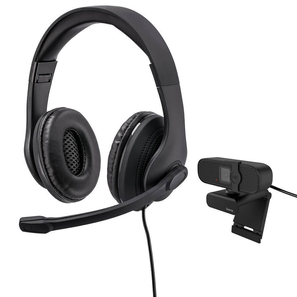 Hama office streaming kit headset & webcam bundle