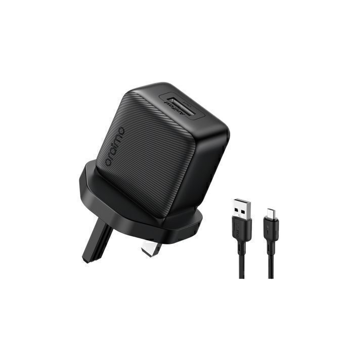 Oraimo 10W Wall Charger Kit - OCW-1111U + L53 Black