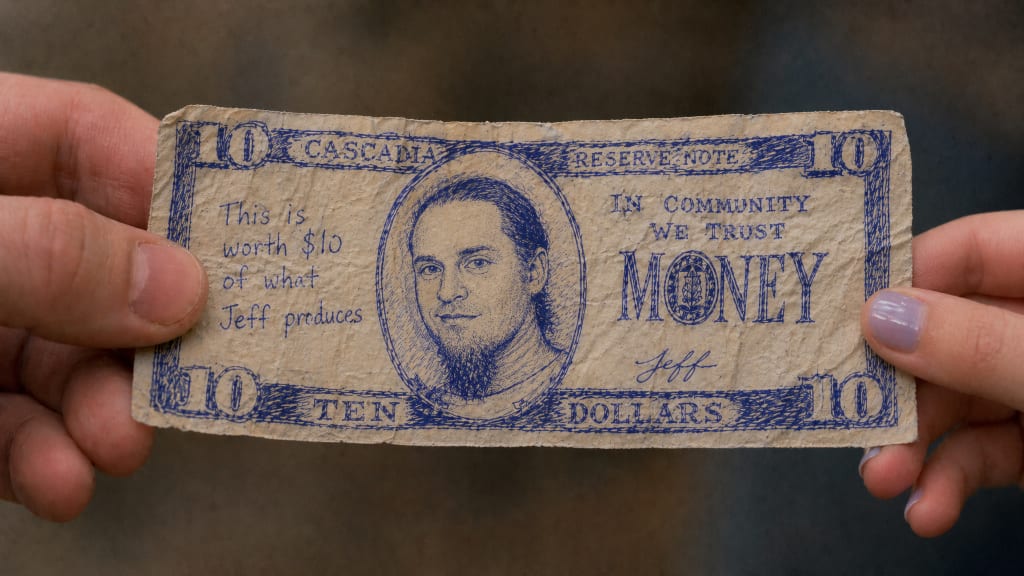 A fake $10 bill, more valuable than a real one.