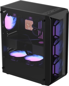 CASE ARGB FORMULA V LINE AIR POWER G1 PLUS BLACK VENTILADORES 6 DE 120 MM CON MALLA FRONTAL Y VIDRIO