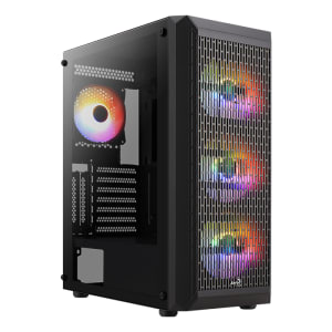 CASE RGB AEROCOOL BEAM-G-BK-V2 MID TOWER VENTILADORES 4 