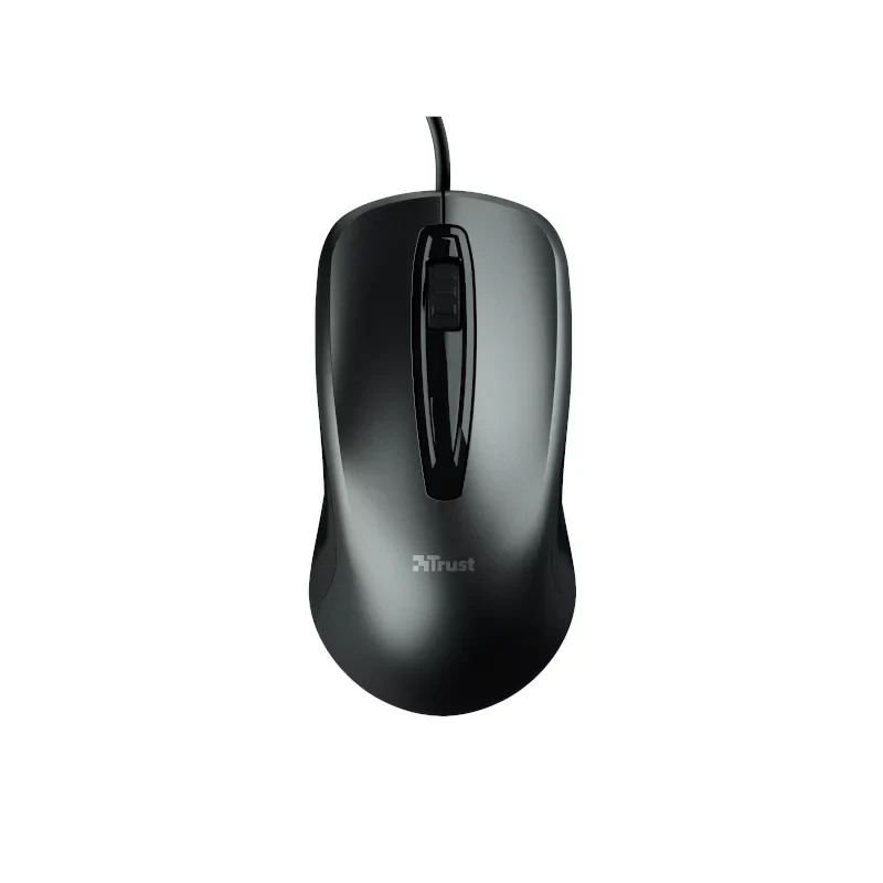 MOUSE TRUST CARVE USB NEGRO OPTICO AMBIDIESTRO