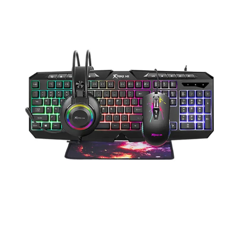 KIT DE TECLADO MOUSEPAD AUDIFONO XTRIKE ME CMX 410SP