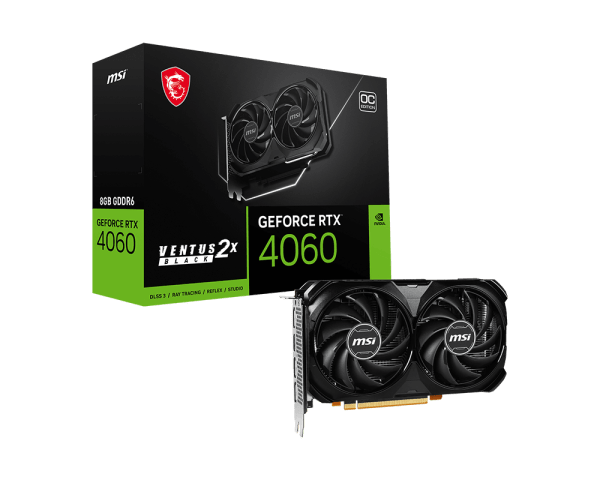 MSI NVIDIA RTX 4060 Ventus 2X 8GB GDDR6 OC