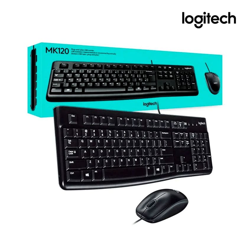 TECLADO Y MOUSE LOGITECH MK120