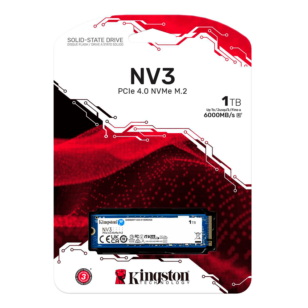 Kingston NV3 1TB – SSD M.2 2280 PCIe Gen4x4