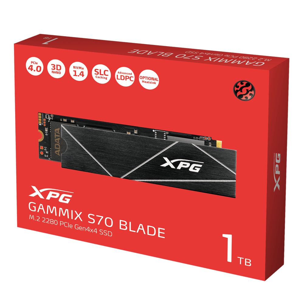 XPG GAMMIX S70 BLADE 1TB – SSD M.2 NVMe PCIe Gen4x4